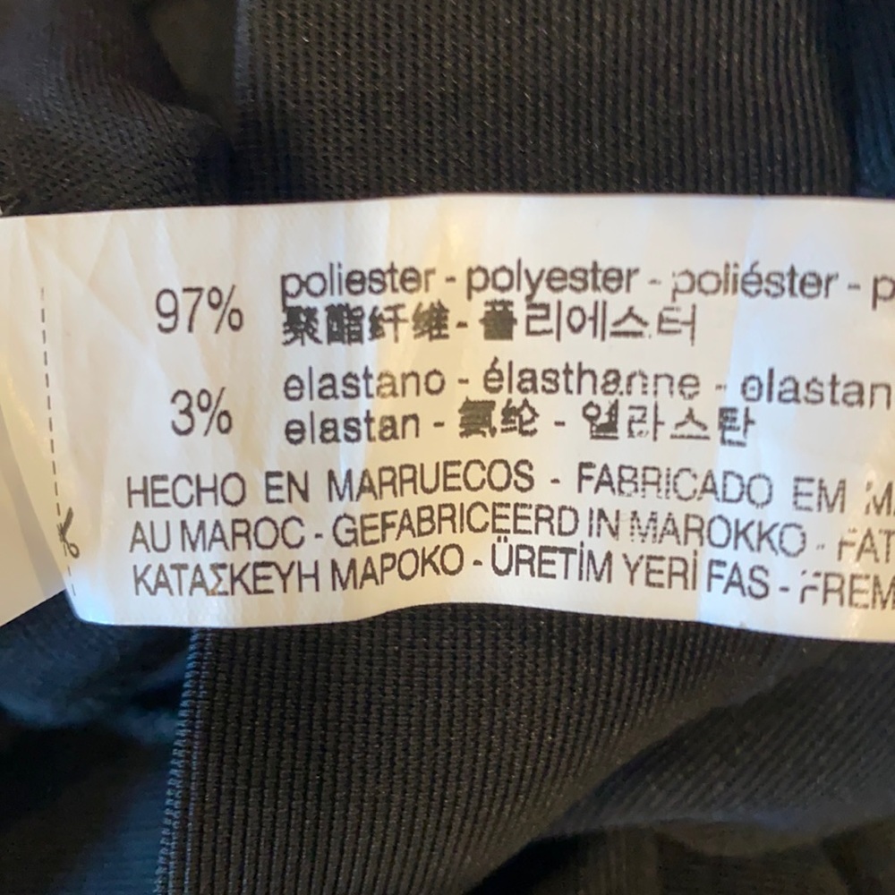 NWOT Zara Black Ruffle Front Skinny Pants - Picture 11 of 11